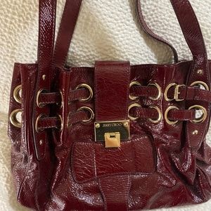 Jimmy Choo Maroon Ramona Bag